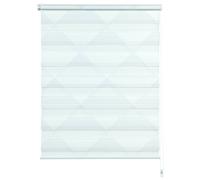 Gardinia Easyfix Double Store Enrouleur, Triangle, Polyester, Blanc et Gris, 220 x 90 x 0.1 cm