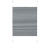 Gardinia EASYFIX Rideaux Plissées Greta à Fixer par Serrage, Opaques, Kit de Montage Inclus, Rauchblau, 70 x 130 cm (LxH)