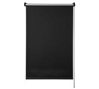 GARDINIA EASYFIX Store à enroulement avec Dos Thermique à Pincer ou à Coller, Store d'occultation sans percer, Protection Contre la Chaleur, économie d'énergie, Noir, 75 x 150 cm (lxh)