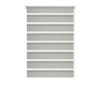Gardinia EASYFIX Store Enrouleur Double, Gris Clair, 75 x 150 cm