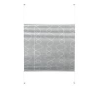 Gardinia Easyfix Store Plissé Décor avec 2 Rails, Polyester, Gris, 130 x 60 x 0.1 cm