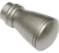Gardinia Embout Cône pour Tringle Ø 20 mm, Argent Satiné