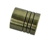 Gardinia Embout Cylindre pour Tringle Ø 16 mm, Laiton Antique, 2,6 cm