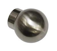Gardinia Embouts de Tringle à Rails Rideau, 2 x Billes d'extrémité d'épingle, Série Windsor, Métal, Bronze, Ø 25 mm