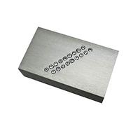 Gardinia Embouts de Tringle à Rideau Luxor rectangulaire, 2 pièces, Aluminium, Acier brossé