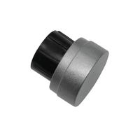 GARDINIA Embouts pour tringles à Rideaux de Ø 25 mm, Série Industrial Home, métal/Plastique, Couleur argentée