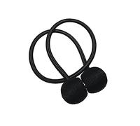 GARDINIA Embrasse Magnétique Flex-S, pour décorer et Assembler Les Rideaux, voilages et Tissus, Noir, Longueur 48 cm