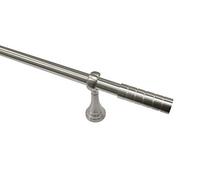 Gardinia Ensemble de Tringles à Rideaux Belamy, Matériel de Montage INCL., Longueur 160 cm, Effet Acier Inoxydable