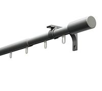 Gardinia Ensemble de Tringles à Rideaux Paros 1 Rail Ø 22/19 mm Aluminium