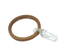 Gardinia Gardiana Lot de 10 Anneaux avec Inserts Coulissants, Métal, Bronze, Steel