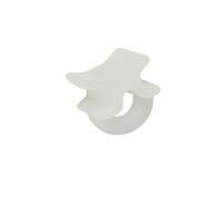 Gardinia Glisseur Maxi, avec Étrier Transversal, pour Rails et Tringles à Rideaux avec Conduit de Roulement 6 mm, 50 Pièces, Plastique, Blanc