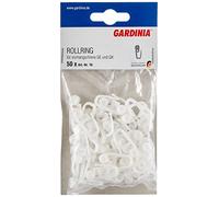 Gardinia Glisseurs pour Rails de Rideaux, Plastique, Blanc, Paquet de 50