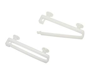 Gardinia Glissière à Disques, 10 Pièces, Plastique, Blanc