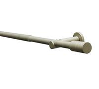 Gardinia Kit de Tringle à Rideau Cylindre Elba 1 Barre Ø 16/19 mm Champagne, 190-340 cm