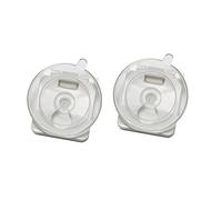 GARDINIA Lot de Ventouses avec Clip, pièce de Rechange pour Store plissé à Ventouse Gardinia, plissés Solo et plissés Solo pour fenêtres de Toit, Plastique, Transparent