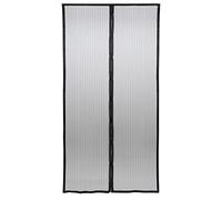 GARDINIA Moustiquaire, Toile synthétique, Rideau magnétique, 100 x 220 cm, Noir