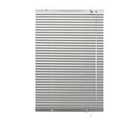 GARDINIA Persiana de aluminio, Privacidad, Protección contra la luz y el deslumbramiento, Montaje en pared y techo, todas las piezas de montaje incluidas, Persiana de aluminio, Plateado, 120 x 240 cm (WxH)