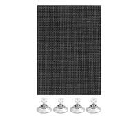 Gardinia Protection Solaire Flexible, Translucide, Ventouses, 40 x 80 cm, Polyester, Noir