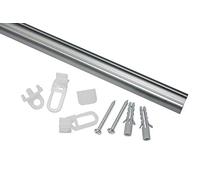 Gardinia Rail en Aluminium 13 mm 150 cm, Aluminum