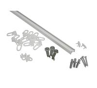 Gardinia Rail en Aluminium 13 mm Blanc 120 cm, Aluminum
