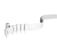 GARDINIA Rail pour Rideaux Flexline, Accessoires Incl., Longueur 350 cm, Hauteur des Rails 29 mm, Plastique, Blanc