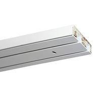 Gardinia Rail pour Rideaux GE2 avec Montage sur châssis, 2 Rails, Plastique, 180 cm, Blanc