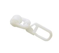 Gardinia roulettes en T avec Crochets pour Rail à Roulement Intérieur Blanc, abs, Non Applicable