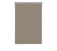 GARDINIA Store à Enroulement latéral pour fenêtres, avec Dos Thermique, Opaque, Montage avec perçage, Protection Contre la Chaleur, Obscurcissement, Economie d'énergie, Taupe, 142 x 160 cm (lxh)