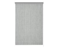GARDINIA Store à Enroulement latéral, Revers Thermique, Montage au Plafond, au Mur, en Niche, Réflexion de la lumière, Economie d'énergie, Pièces d'installation incluses, 142x180 cm, Gris Structure