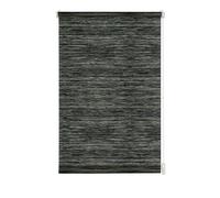 GARDINIA Store Enrouleur à Coller ou Clipser, Store pour Lumière du Jour, Opaque, Kit de Montage Inclus, Store Nature EASYFIX, Noir/Blanc, 120 x 150 cm (LxH)