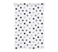 Gardinia Store Enrouleur Digiprint Dots Gris à Fixer, Store pour Lumière du Jour avec Impression, Opaque, Pièces de Montage Incluses, Blanc/Décoré, 120 x 150 cm (l x H)