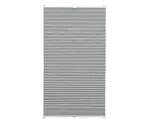 Gardinia Store Plissé à Clipser, Opaque, Kit de Montage Inclus, Store Plissé à 2 Rails EASYFIX, Ardoise, 60 x 130 cm (BxH)