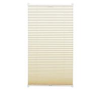 Gardinia Store Plissé à Clipser, Opaque, Kit de Montage Inclus, Store Plissé à 2 Rails EASYFIX, Ivoire, 95 x 130 cm (BxH)