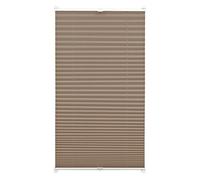 GARDINIA Store Plissé à Clipser, Opaque, Kit de Montage Inclus, Store Plissé à 2 Rails EASYFIX, Taupe, 70 x 130 cm (BxH)