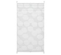 Gardinia Store plissé à Clipser, Opaque, Kit de Pose Inclus, EASYFIX Maja, Store Plissé à 2 Rails, Blanc, 80 x 130 cm (L x H)