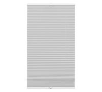 GARDINIA Store Plissé À Lumière Naturelle Concept, Opaque, Pièces de Montage Incluses, EASYFIX Renforcé Par Deux Profilés, Gris, 40 x 130 cm (LxH)