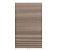 Gardinia Store Plissé À Lumière Naturelle Concept, Store Plissé Opaque, Pièces de Montage Incluses, Store Plissé EASYFIX Renforcé par Deux Profilés, Taupe, 40 x 130 cm (LxH)