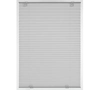 Gardinia Store Plissé Solo à Ventouses, Store Pliant Opaque, Kit de Montage Inclus, 2 Rails de Commande en Aluminium, Gris, 100 x 130 cm (LxH)