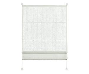 Gardinia Store Romain à Clipser, Transparent, Kit de Montage Inclus, Store Romain à 2 Rails EASYFIX, Blanc, 90 x 140 cm (LxH)