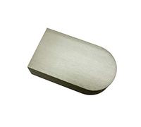 Gardinia Stripe, 2 x Embouts, Noir, profilé Aluminium avec Passage intérieur Luxor rectangulaire, Acier brossé, Non Applicable