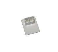 GARDINIA Support adhésif pour stores plissés EASYFIX avec 2 rails de commande - 4 pièces - Plastique - Blanc