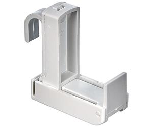 Gardinia Support de Fixation pour Tringle à Rideaux, Paquets de 2, Blanc, Plastique