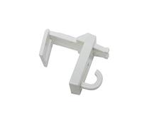 Gardinia Support de Fixation sans Perçage avec Crochet Blanc, ABS