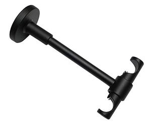 Gardinia Support de Plafond Ouvert Universel Ø 16 mm Noir Mat 13,5 cm, Steel