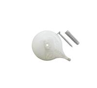 Gardinia Support de Plafond pour Rail de Rideau en Aluminium, 2 Voies Blanc, Lot de 2, Non Applicable