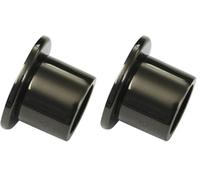 GARDINIA Support Mural pour Tringles à Rideau de 20 mm de Diamètre, Matériel de Fixation Inclus, Montage Mural, Métal, Noir (Lot de 2)