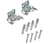 Gardinia Support pour Stores en Aluminium avec Rails supérieurs de 25 mm, Paquet de 2, Montage au Plafond ou au Mur, Matériel d'installation Inclus, Métal, Galvanisés