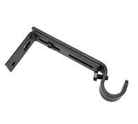 Gardinia Support Extensible pour Ø 16 mm Noir Mat 10-14 cm, Gamme d'éléments à l'unité Memphis