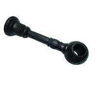 Gardinia Support pour Tringles à Rideaux de Ø 25 mm, 1 Voie, Fermé, Série Country, Longueur 17 cm, Bois, Colonial brossé