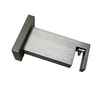 Gardinia Support rectangulaire Luxor 7,5 cm, Acier brossé